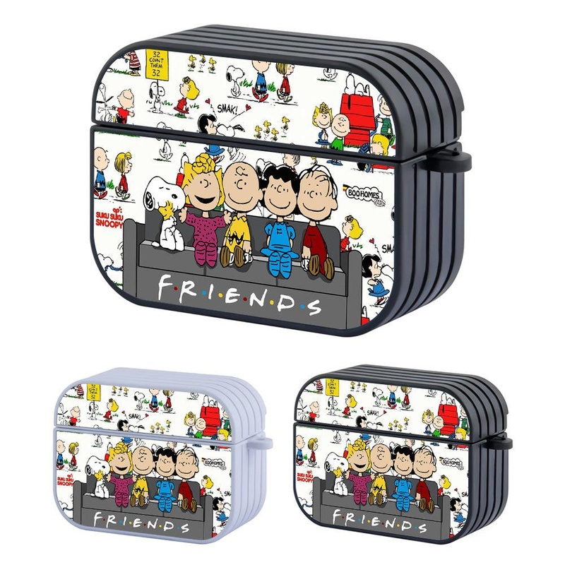 Snoopy Friends in My Sofa Hard Plastic Case Cover For Apple Airpods Pro 2