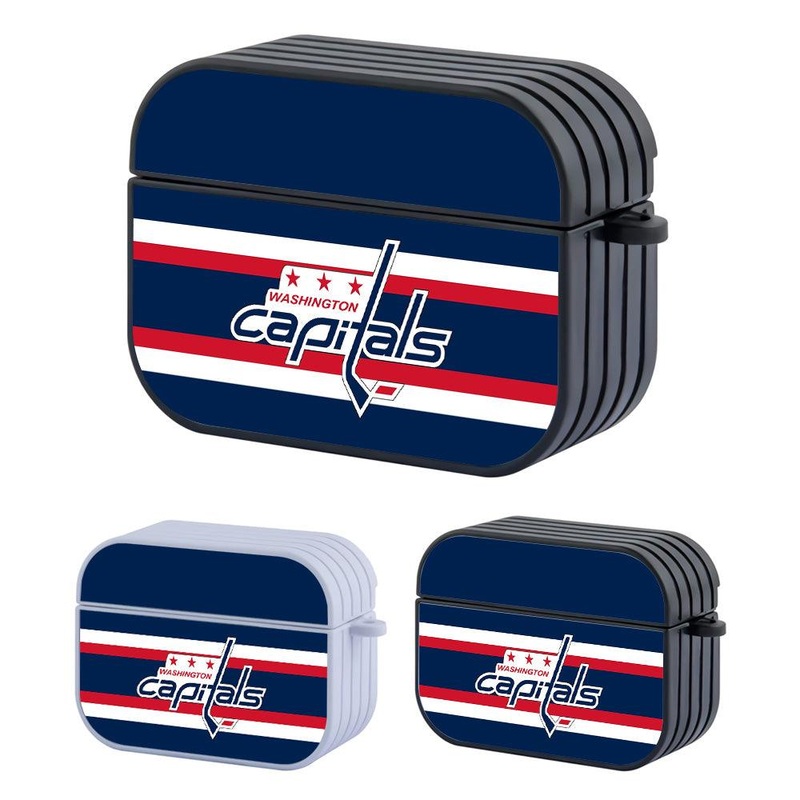 Washington Capitals Hockey Logo Hard Plastic Case Cover For Apple Airpods Pro 2