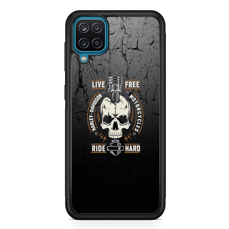 Harley Davidson Live Free with Ride Hard Samsung Galaxy A12 Case