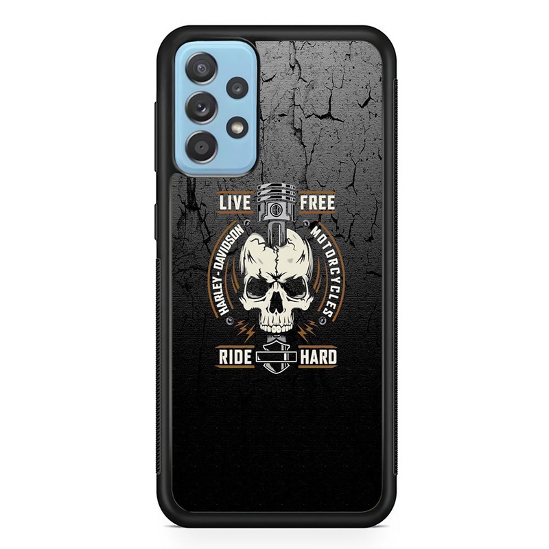 Harley Davidson Live Free with Ride Hard Samsung Galaxy A72 Case
