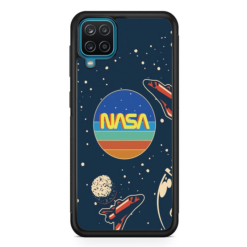 Nasa Retro Space Samsung Galaxy A12 Case