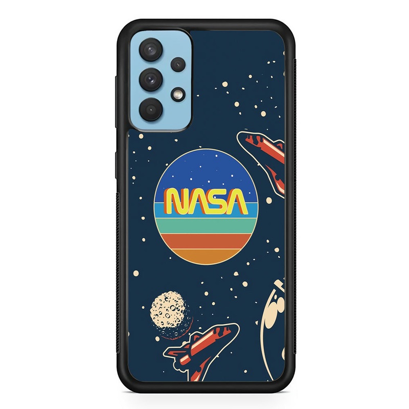 Nasa Retro Space Samsung Galaxy A32 Case