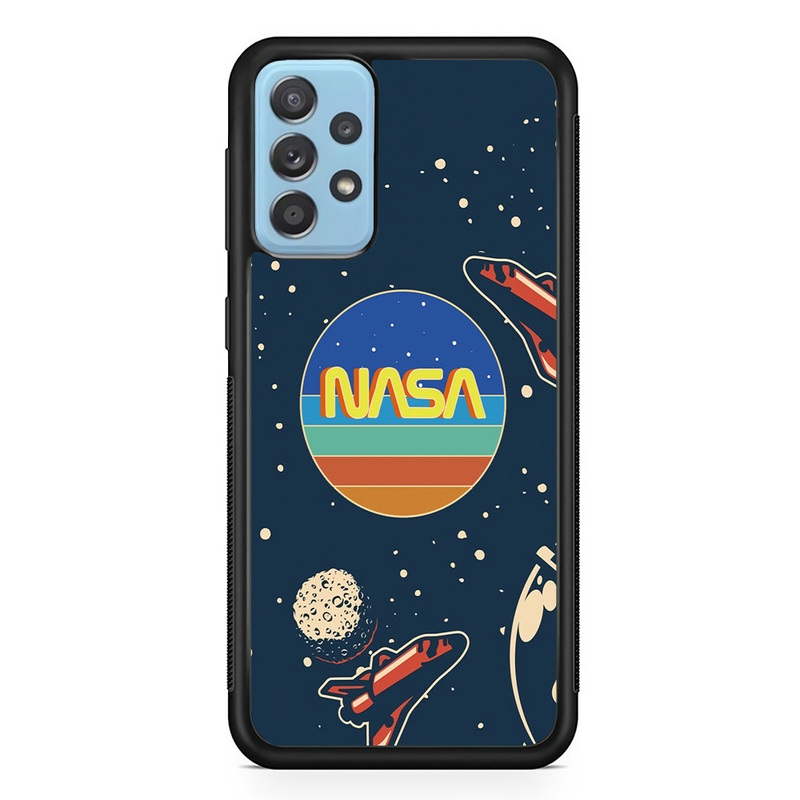 Nasa Retro Space Samsung Galaxy A72 Case