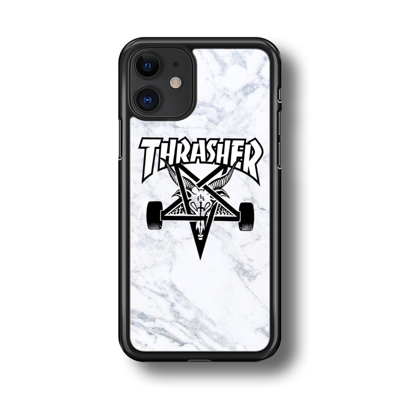 Thrasher x Pentagram White Marble iPhone 11 Case