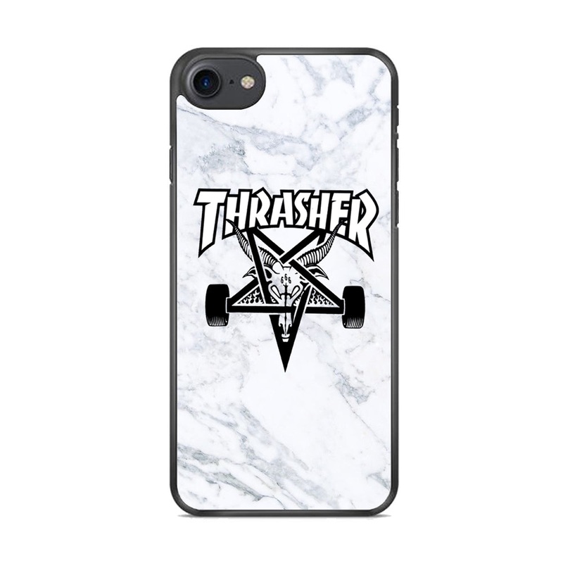 Thrasher x Pentagram White Marble iPhone 8 Case