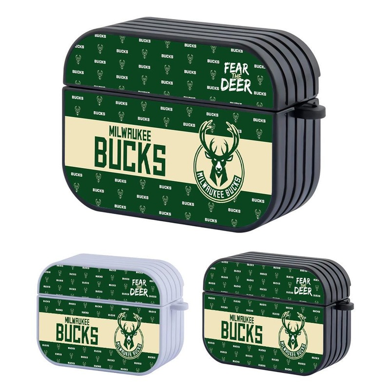 Milwaukee Bucks Luxury Banner Hard Plastic Case Cover For Apple Airpods Pro 2
