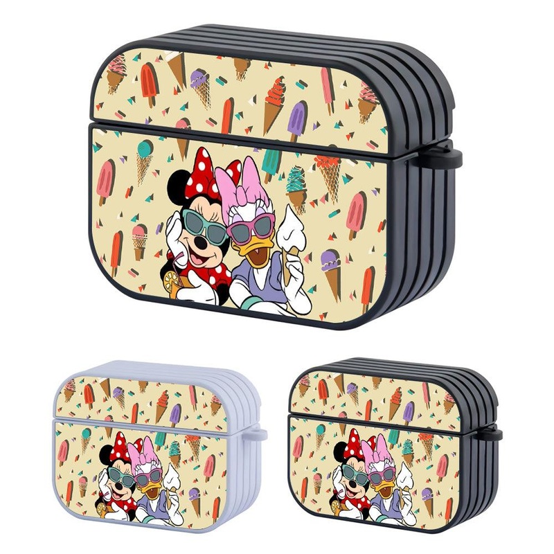 Minnie Mouse Ice Cream Lady Hard Plastic Case Cover For Apple Airpods Pro 2