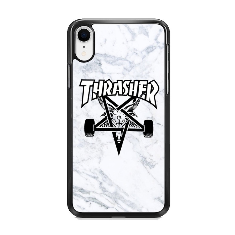 Thrasher x Pentagram White Marble iPhone XR Case