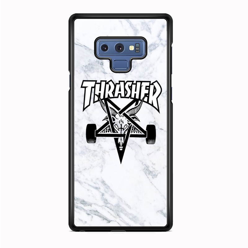 Thrasher x Pentagram White Marble Samsung Galaxy Note 9 Case