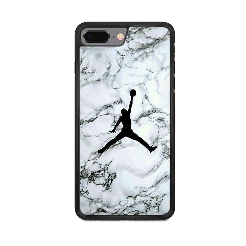 Jordan White Marble Logo iPhone 7 Plus Case