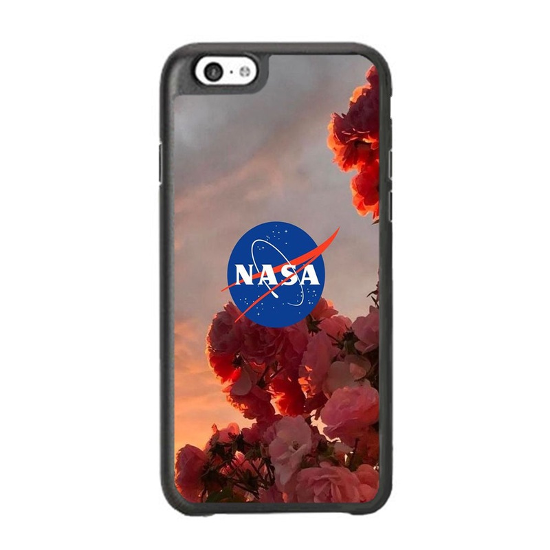 Nasa Logo Pink Flowers iPhone 6 Plus | 6s Plus Case
