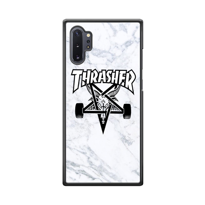 Thrasher x Pentagram White Marble Samsung Galaxy Note 10 Plus Case