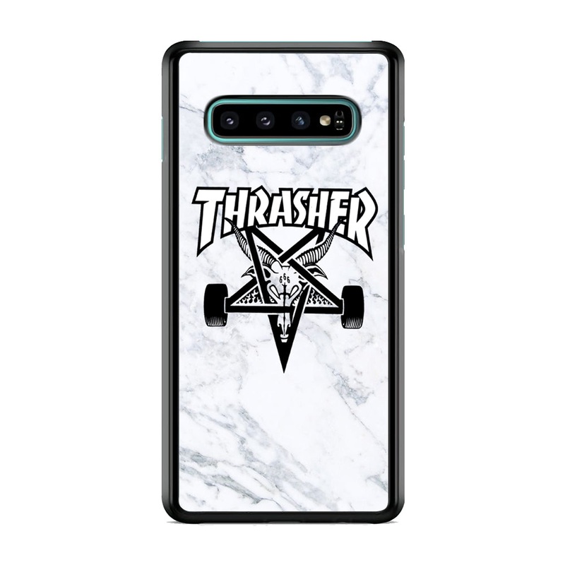 Thrasher x Pentagram White Marble Samsung Galaxy S10 Case