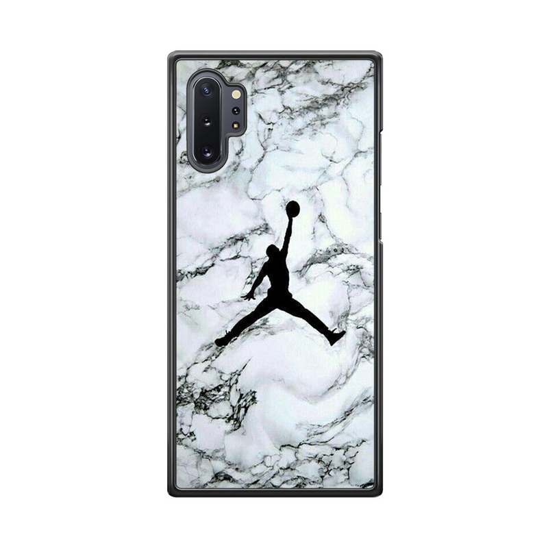Jordan White Marble Logo Samsung Galaxy Note 10 Plus Case