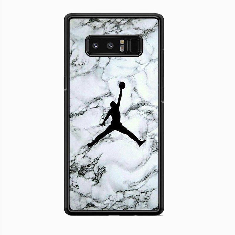 Jordan White Marble Logo Samsung Galaxy Note 8 Case