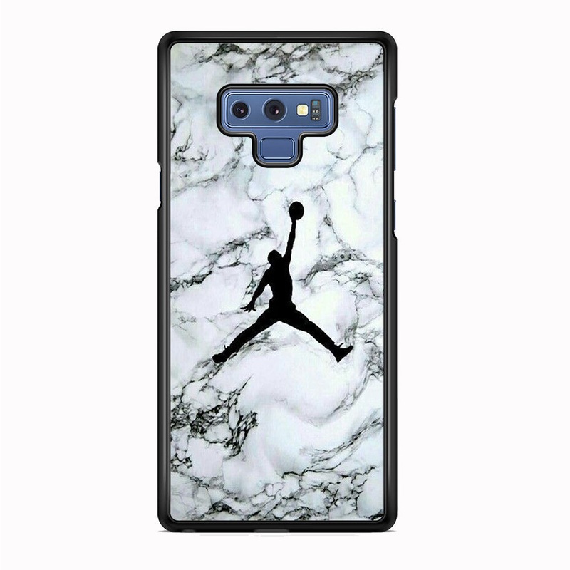 Jordan White Marble Logo Samsung Galaxy Note 9 Case