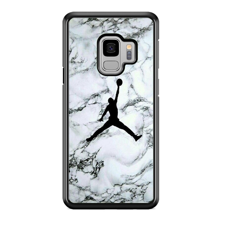 Jordan White Marble Logo Samsung Galaxy S9 Case
