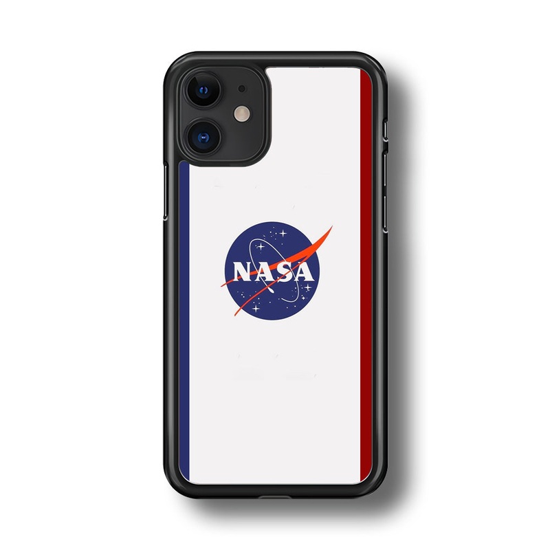 Nasa Stripe Blue Red Emblem iPhone 11 Case