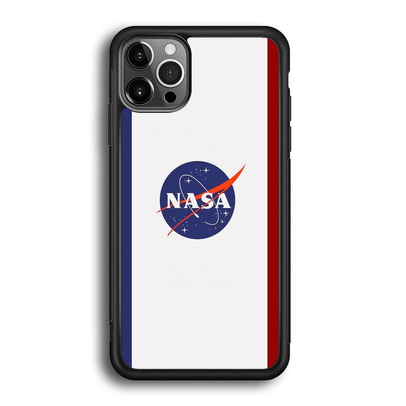 Nasa Stripe Blue Red Emblem iPhone 12 Pro Case