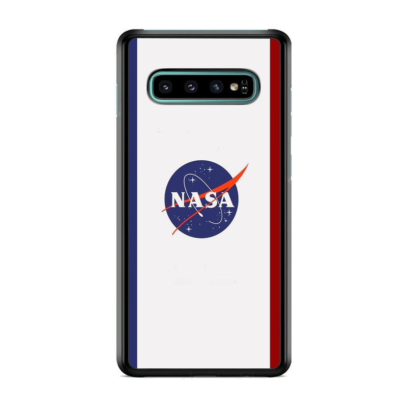 Nasa Stripe Blue Red Emblem Samsung Galaxy S10 Case