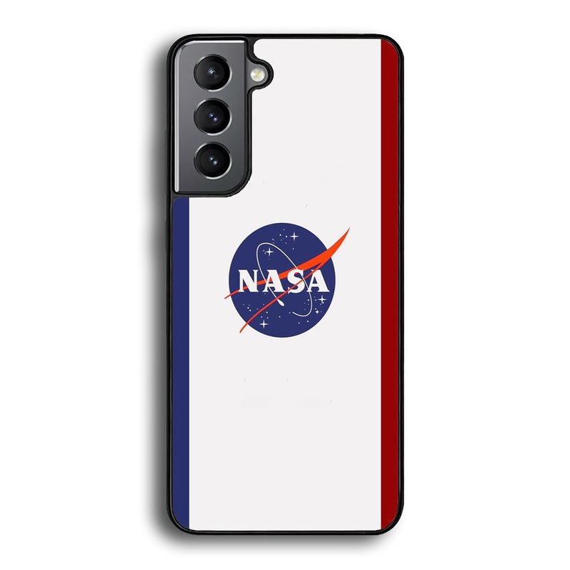 Nasa Stripe Blue Red Emblem Samsung Galaxy S21 Case