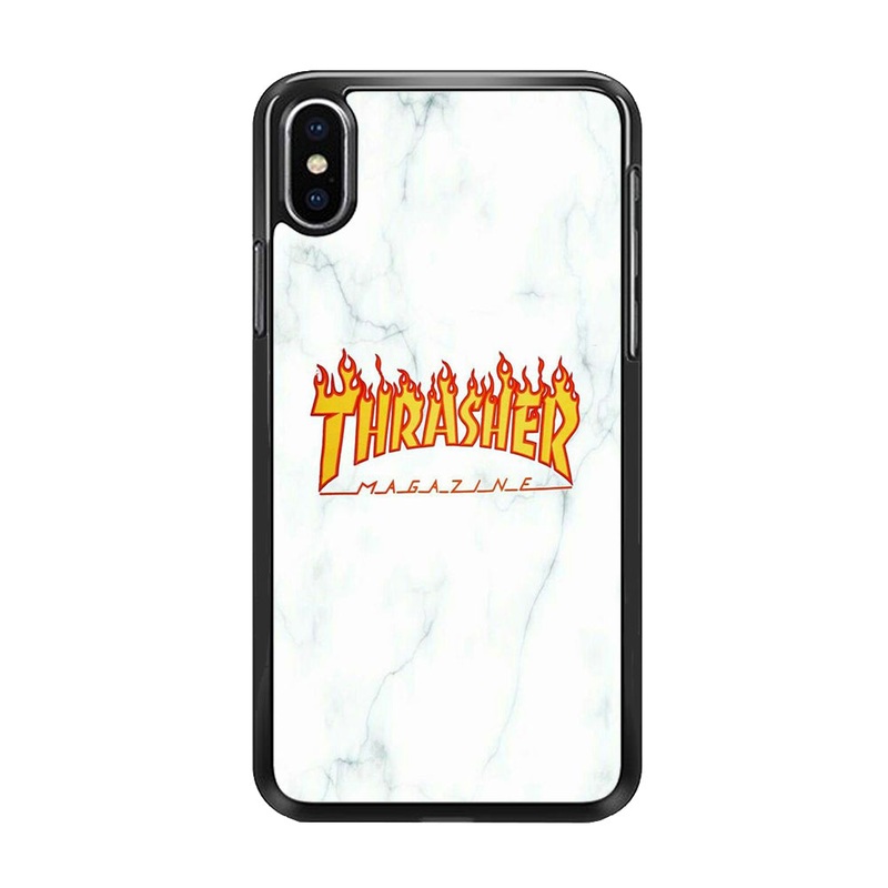 Thrasher White Marble iPhone XS MAX Case