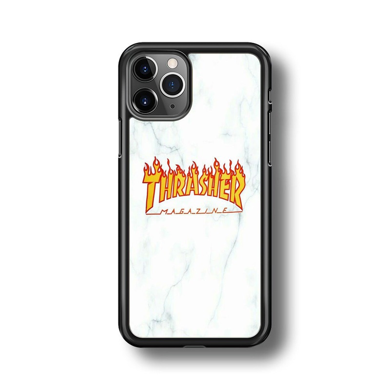 Thrasher White Marble iPhone 11 Pro Case