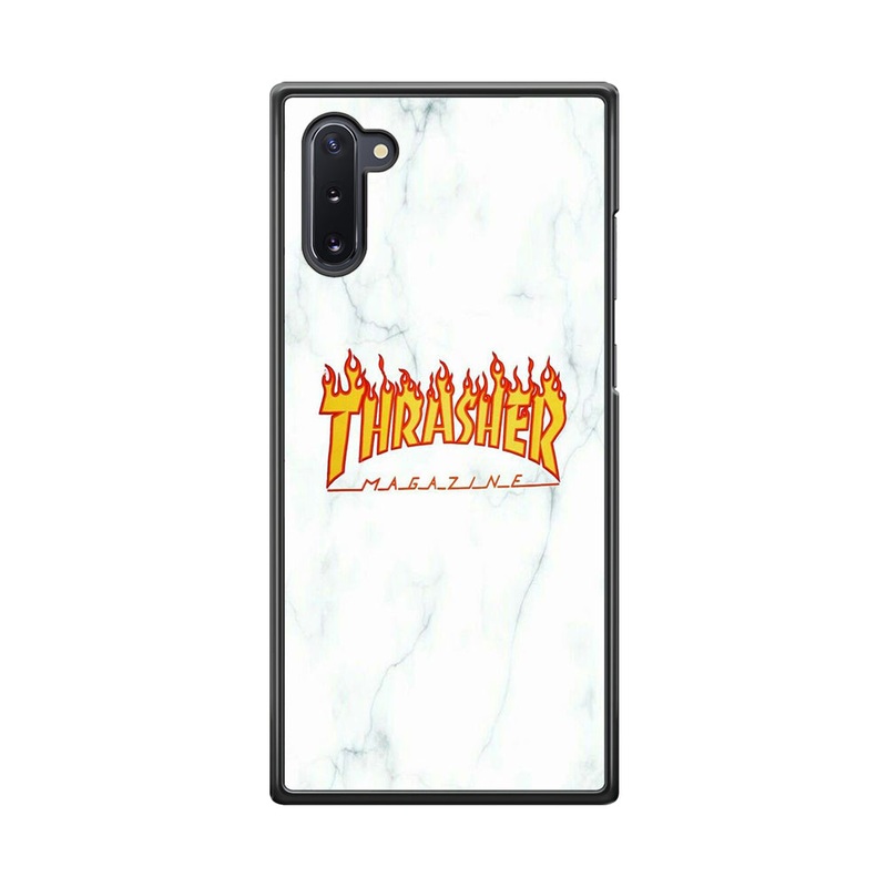 Thrasher White Marble Samsung Galaxy Note 10 Case