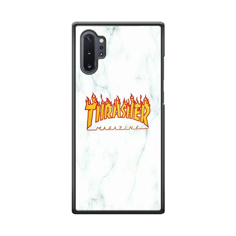 Thrasher White Marble Samsung Galaxy Note 10 Plus Case