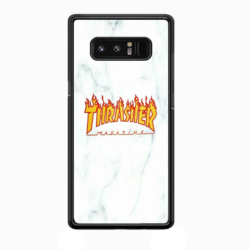 Thrasher White Marble Samsung Galaxy Note 8 Case
