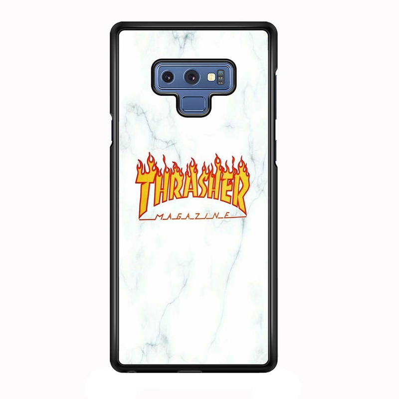 Thrasher White Marble Samsung Galaxy Note 9 Case