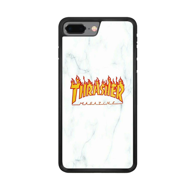 Thrasher White Marble iPhone 8 Plus Case