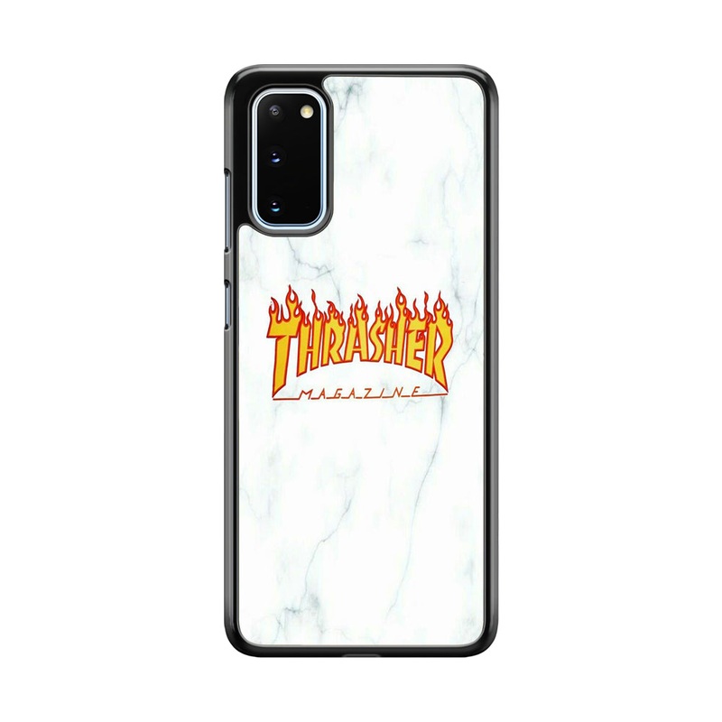 Thrasher White Marble Samsung Galaxy S20 Case