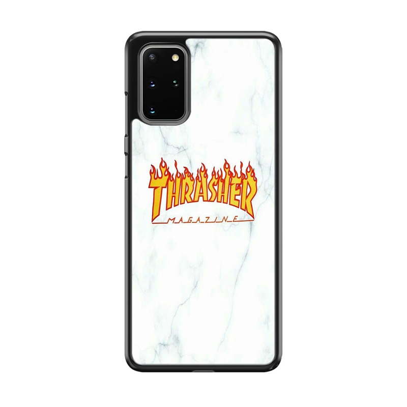 Thrasher White Marble Samsung Galaxy S20 Plus Case