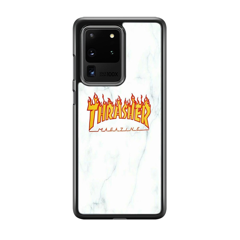 Thrasher White Marble Samsung Galaxy S20 Ultra Case