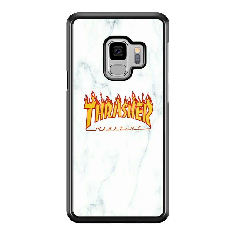 Thrasher White Marble Samsung Galaxy S9 Case