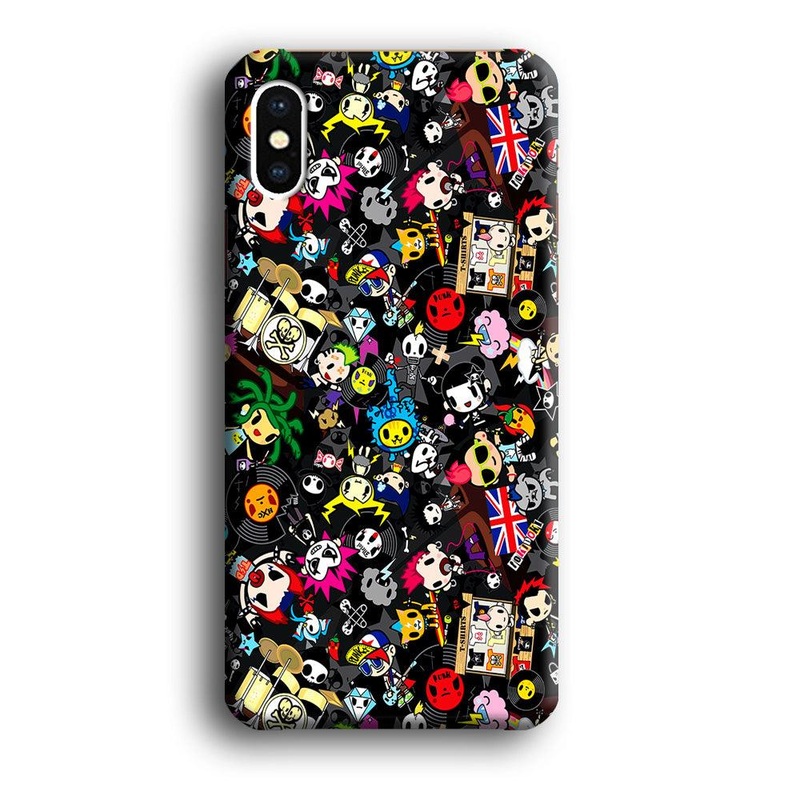 Tokidoki Punk Rock Band iPhone X Case