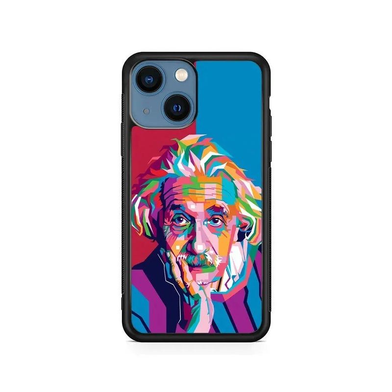 Albert Einstein Pop Art Illustration iPhone 14 Case