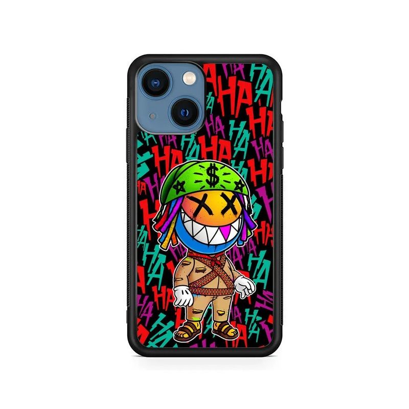 Always Happy Smiling Mask iPhone 14 Plus Case