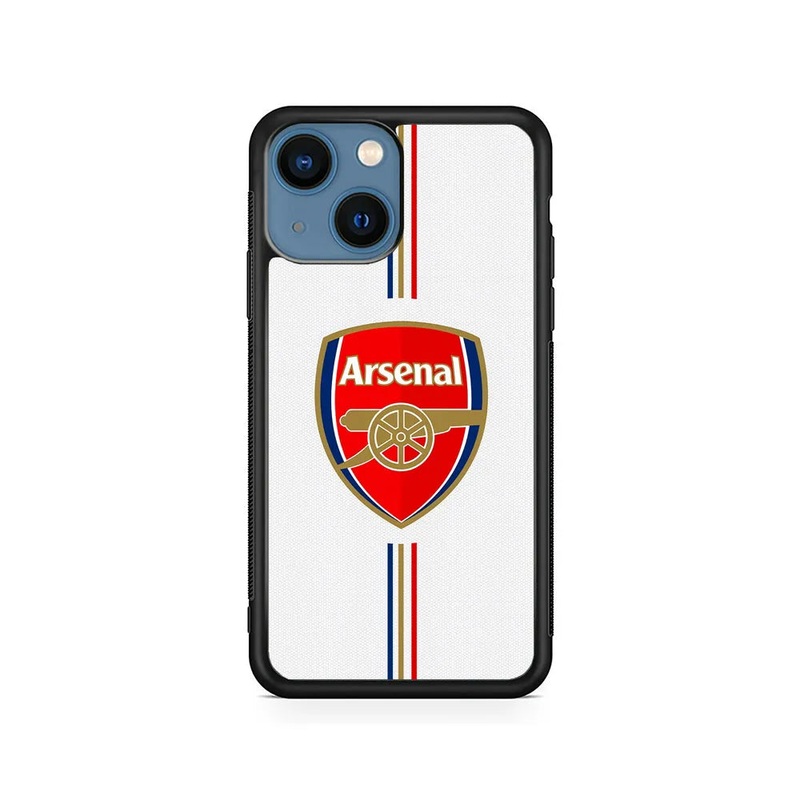 Arsenal Emblem Stripe Line iPhone 14 Plus Case
