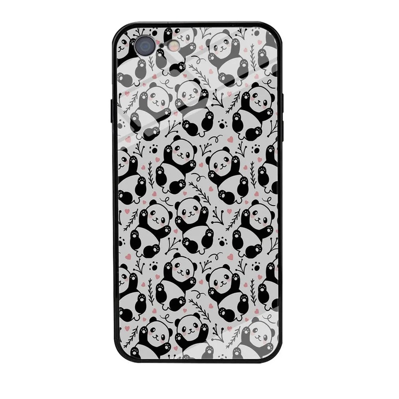 Cute Panda White Doodle iPhone 6 Plus | 6s Plus Case
